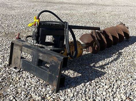 homemade skid steer auger|best auger for skid steer.